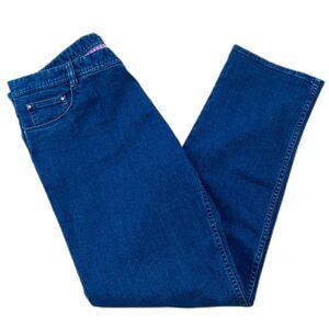 $335 Bespoke NWT Mens Sz 44 x 34 Raw Denim Blue Jeans Straight Leg Luxury Custom